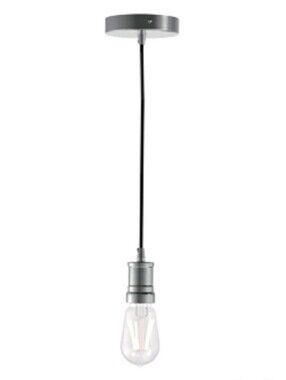 Better Homes & Gardens 1-Light Bare Pendant Light Satin Nickel
